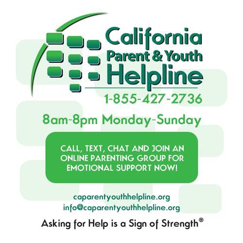 calif parent youth helpine 